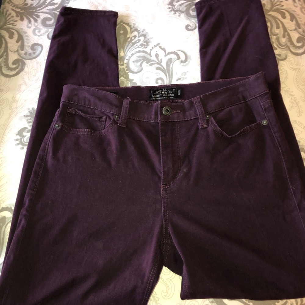 Lucky Brand velour jeans